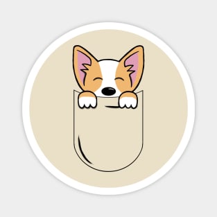 Corgi in a Pocket Magnet